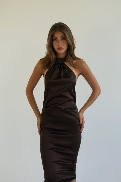 Brown Dress Dahlia - Corset